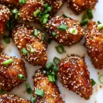 Homemade Sticky Honey Sriracha Chicken Bites photo