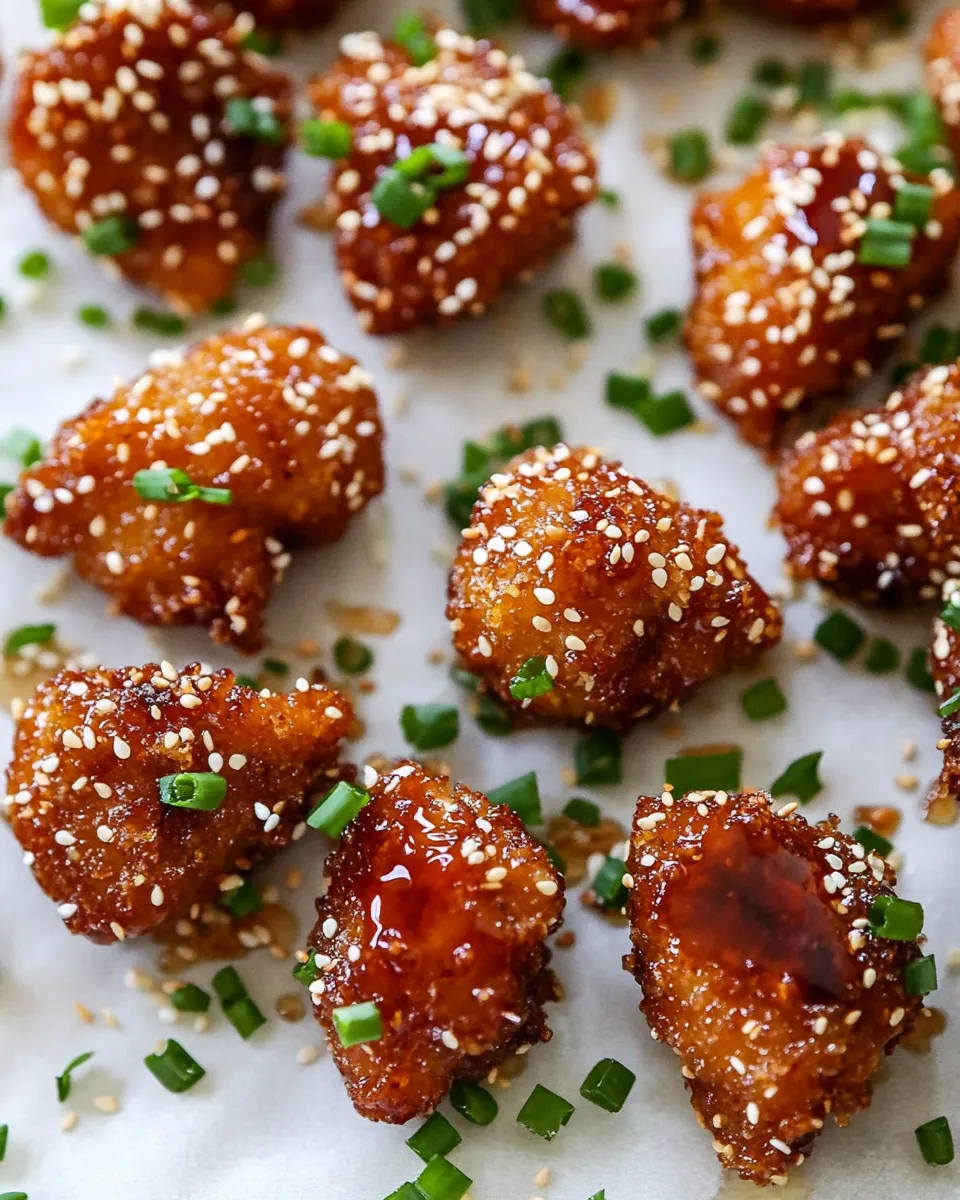 Easy Sticky Honey Sriracha Chicken Bites picture