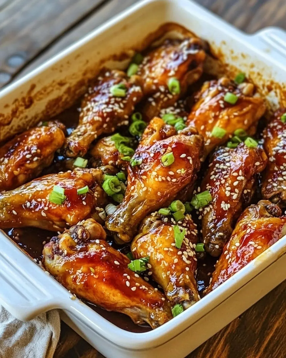 delicious Sticky Sesame Chicken Wings recipe image