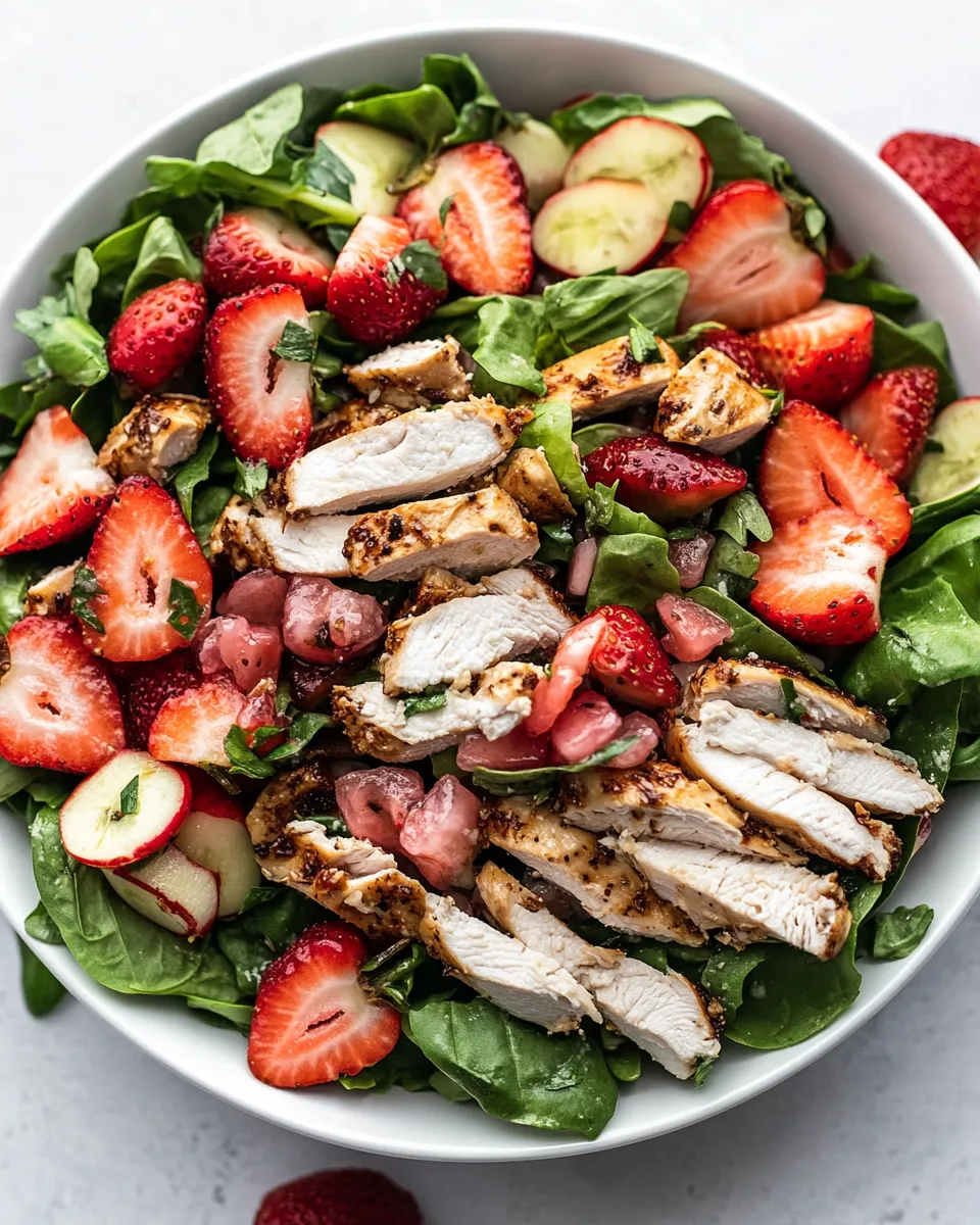 Easy Strawberry-Chicken Salad food shot