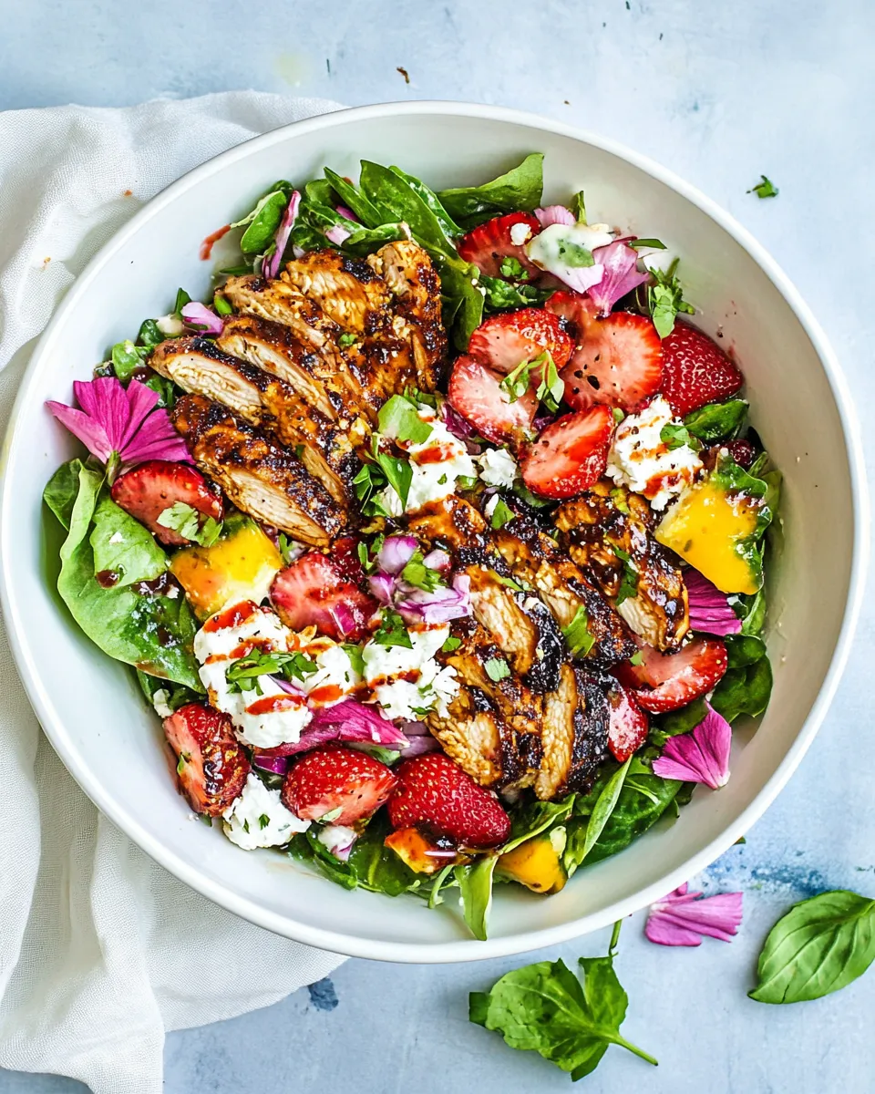 Delicious Strawberry Chicken Salad dish photo