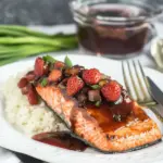 Homemade Strawberry Glazed Salmon photo