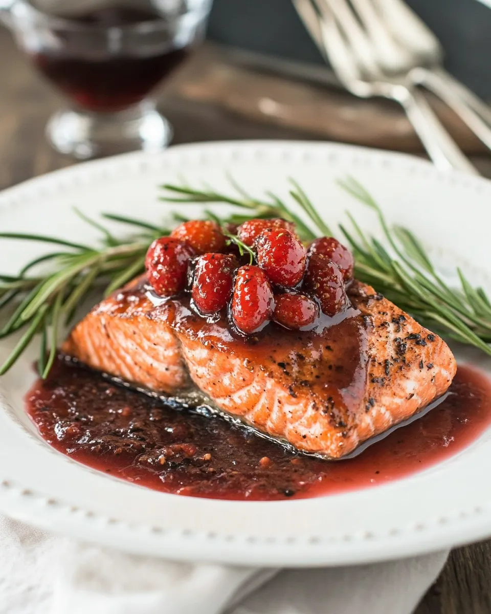 Classic Strawberry Glazed Salmon image