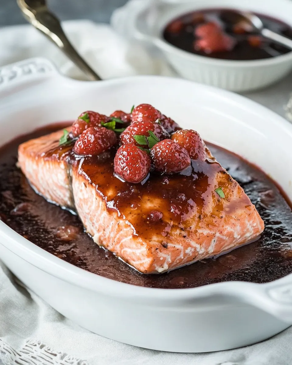 Easy Strawberry Glazed Salmon recipe photo