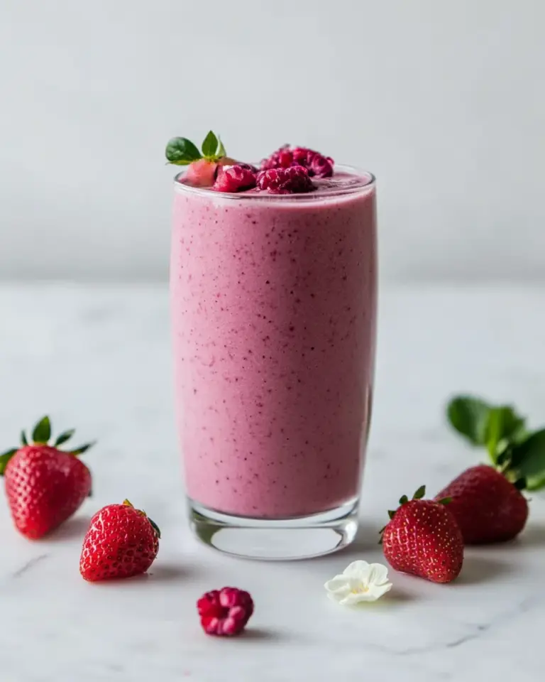 Delicious Strawberry Protein Shake photo