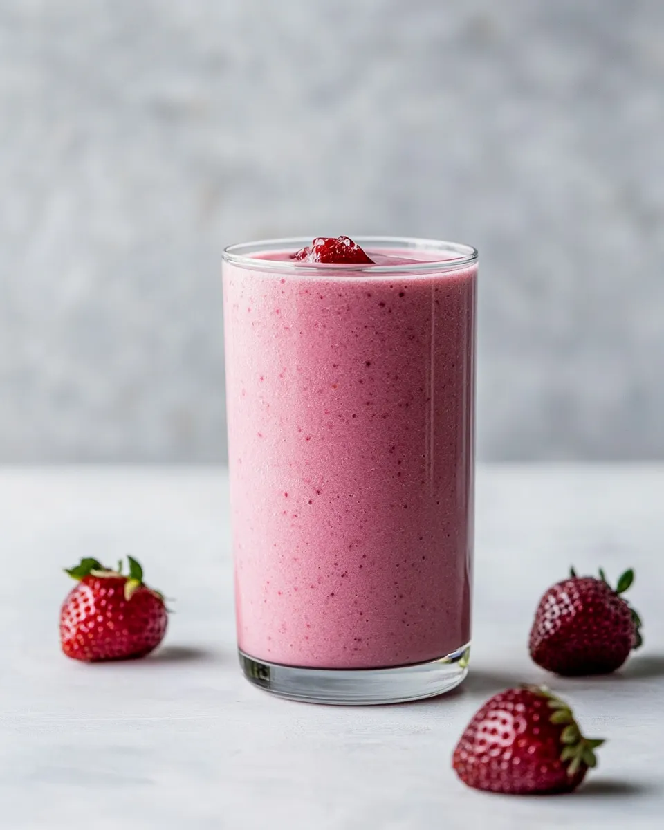 Healthy Strawberry Protein Shake image