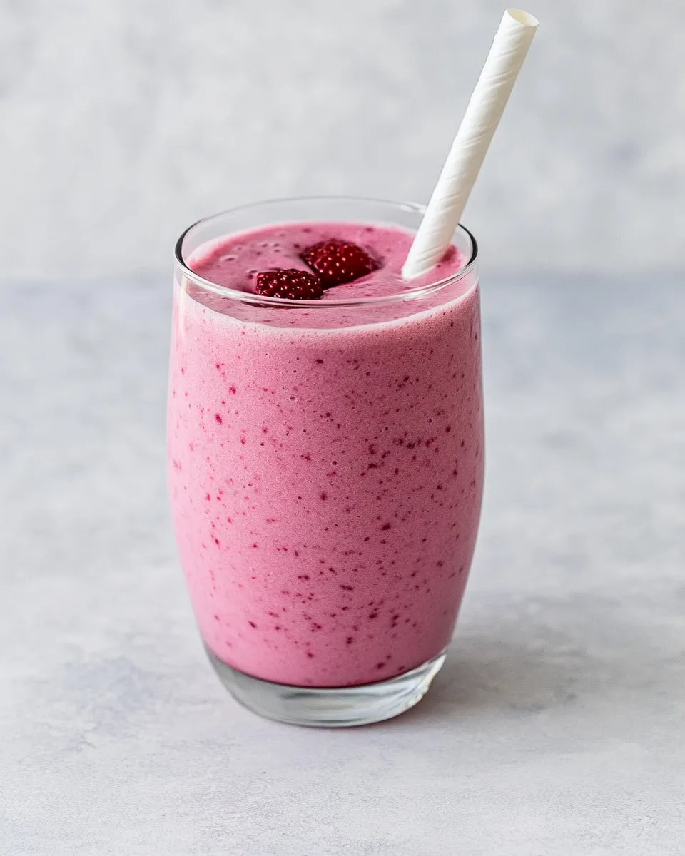 Quick Strawberry Protein Shake food shot