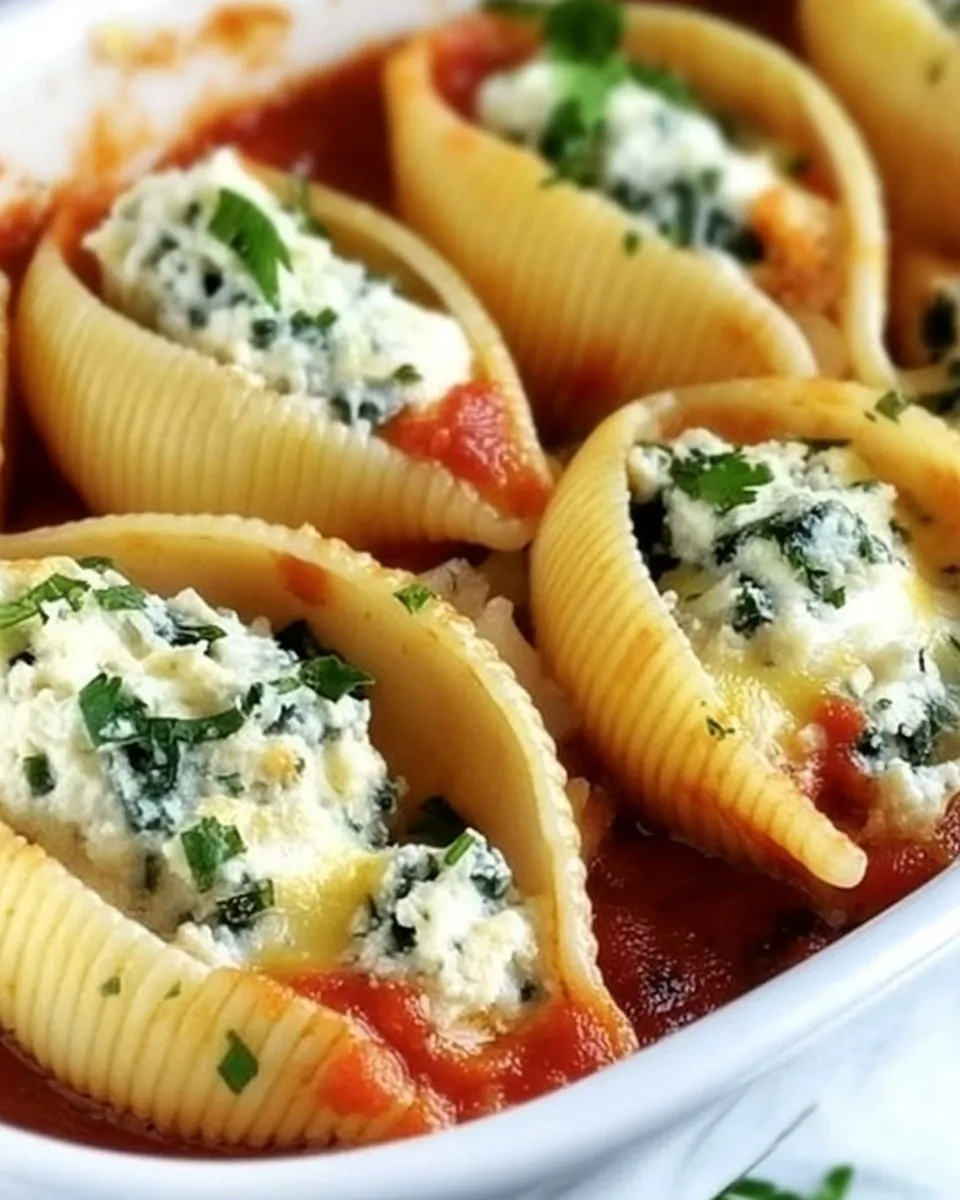 Delicious Stuffed Pasta Shells plate image