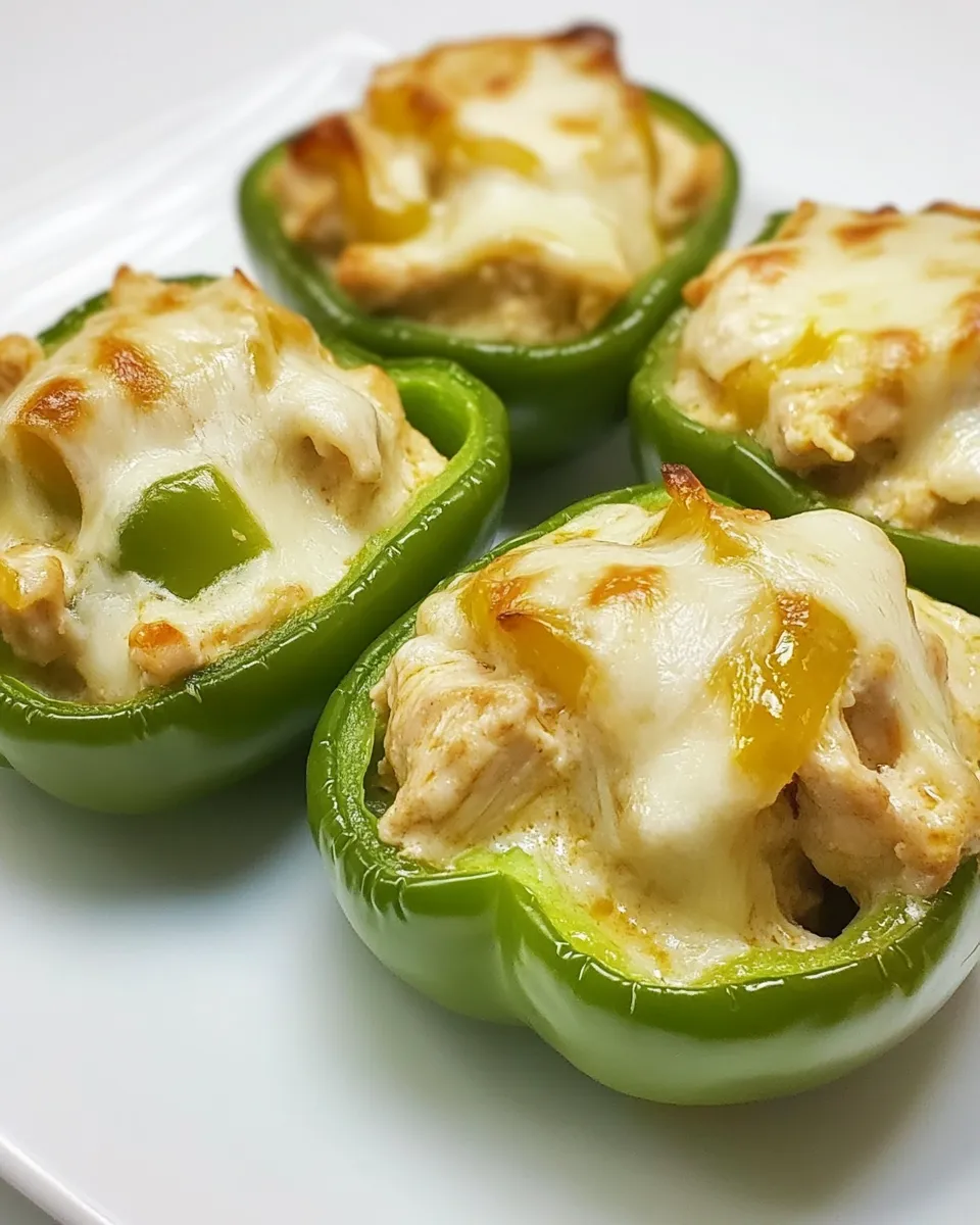 Homemade Stuffed Philly Chicken Peppers photo