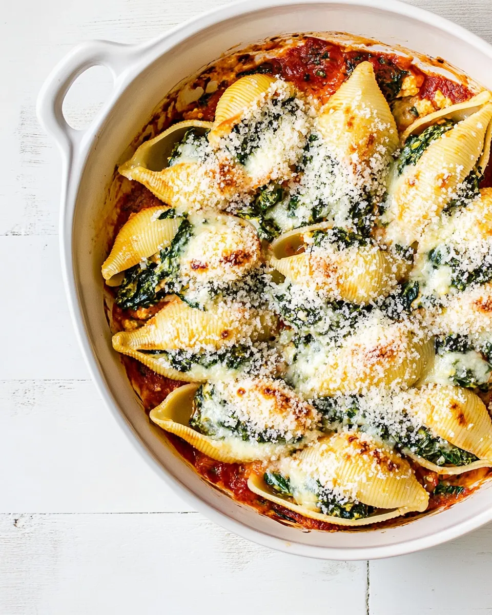 Classic Stuffed Shells Recipe (Spinach and Cheese) image