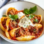 Homemade Stuffed Shells with Meat photo