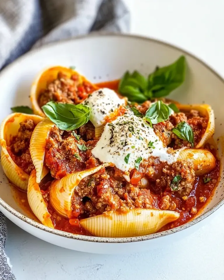 Homemade Stuffed Shells with Meat photo