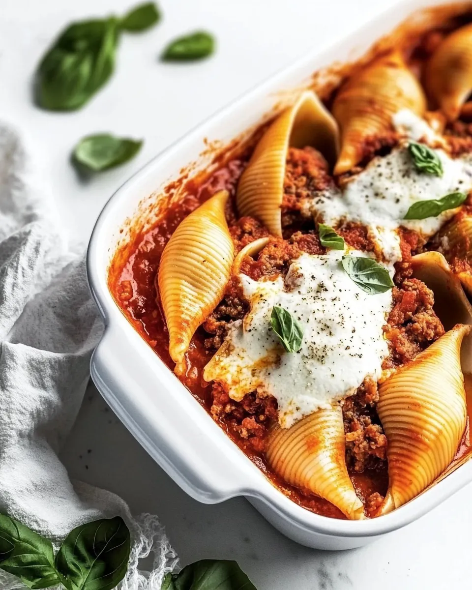Easy Stuffed Shells with Meat recipe photo