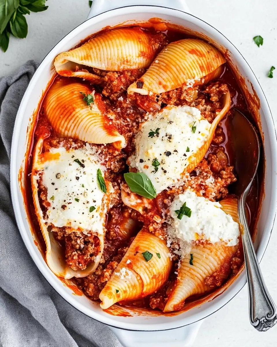 Delicious Stuffed Shells with Meat dish photo