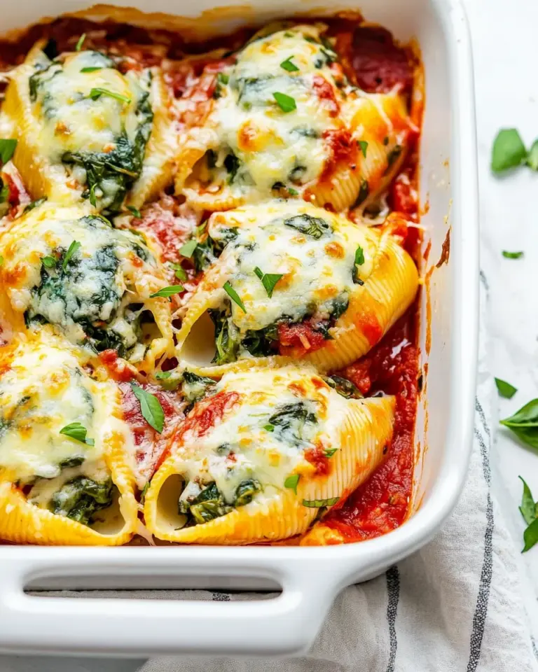 Homemade Stuffed Shells with Spinach photo