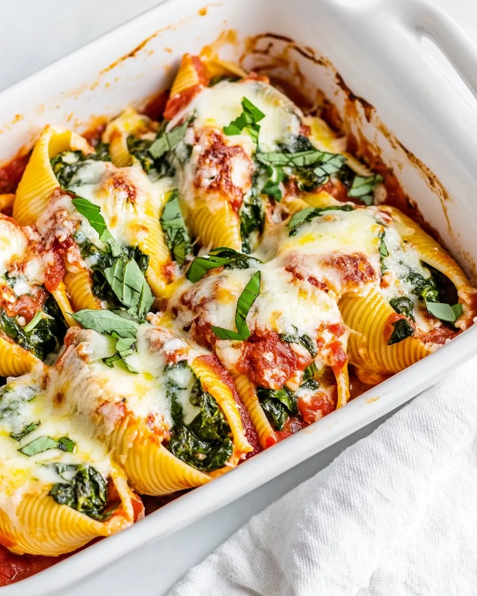 Classic Stuffed Shells with Spinach image
