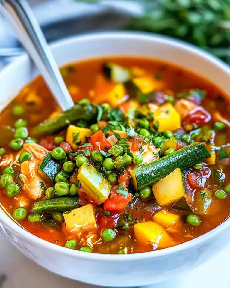 Homemade Summer Chicken Vegetable Soup recipe photo