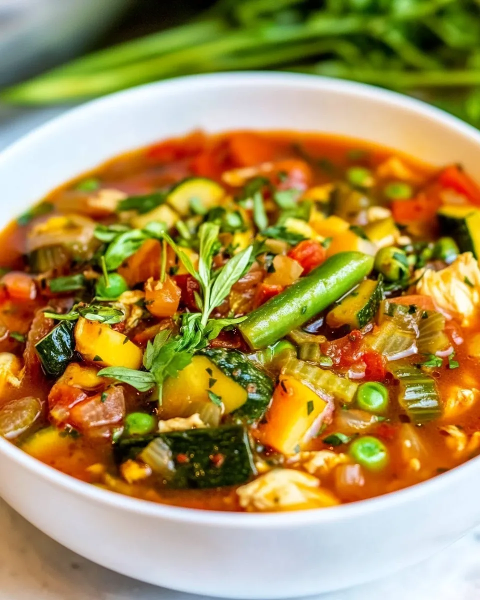 Delicious Summer Chicken Vegetable Soup picture
