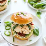 Homemade Sun Dried Tomato Chicken Burgers recipe photo