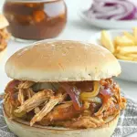 Homemade Sweet BBQ Shredded Chicken Sandwiches recipe photo