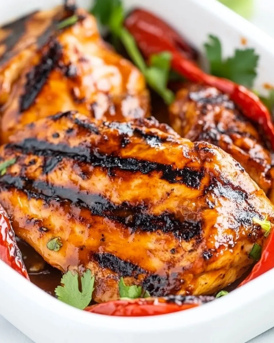 Healthy Sweet Chili Grilled Chicken food shot