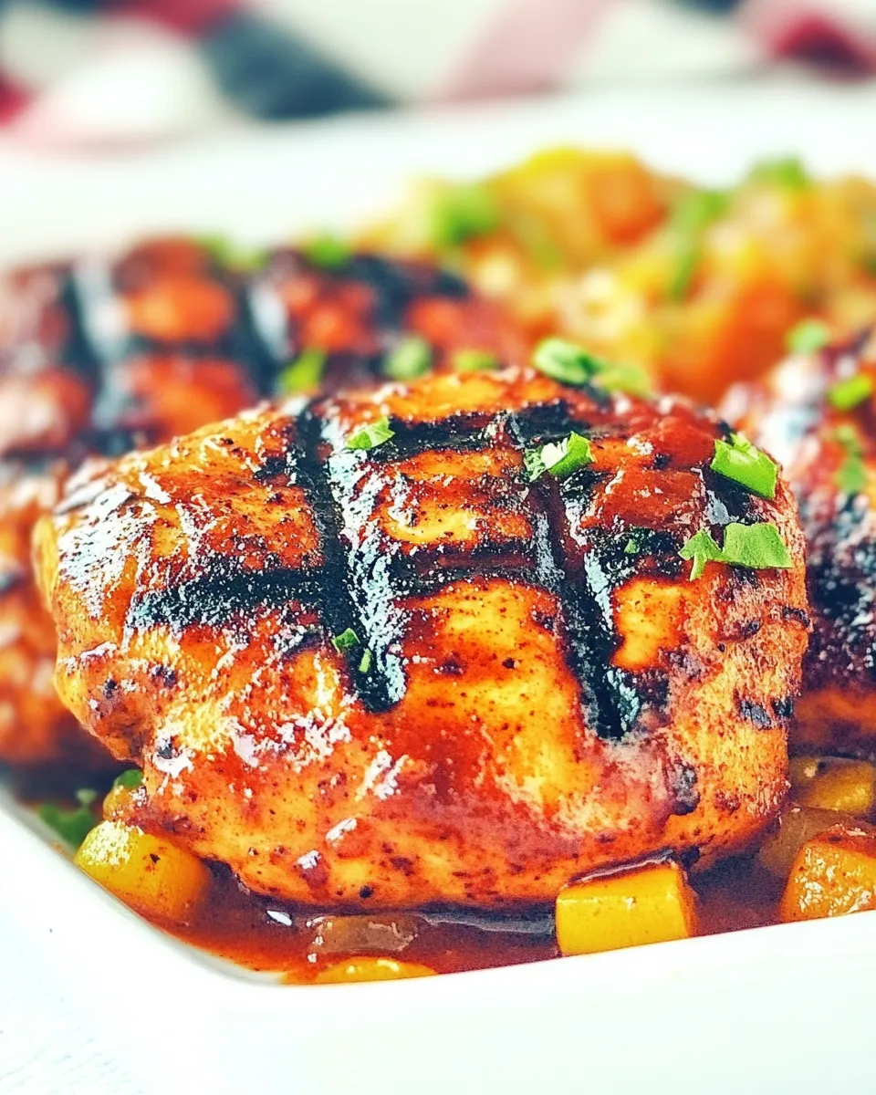 Easy Sweet Chili Ranch Grilled Chicken plate image