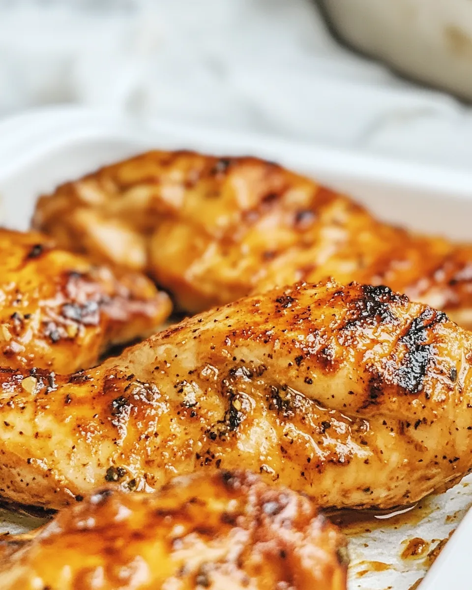 Easy Sweet Heat Grilled Chicken food shot