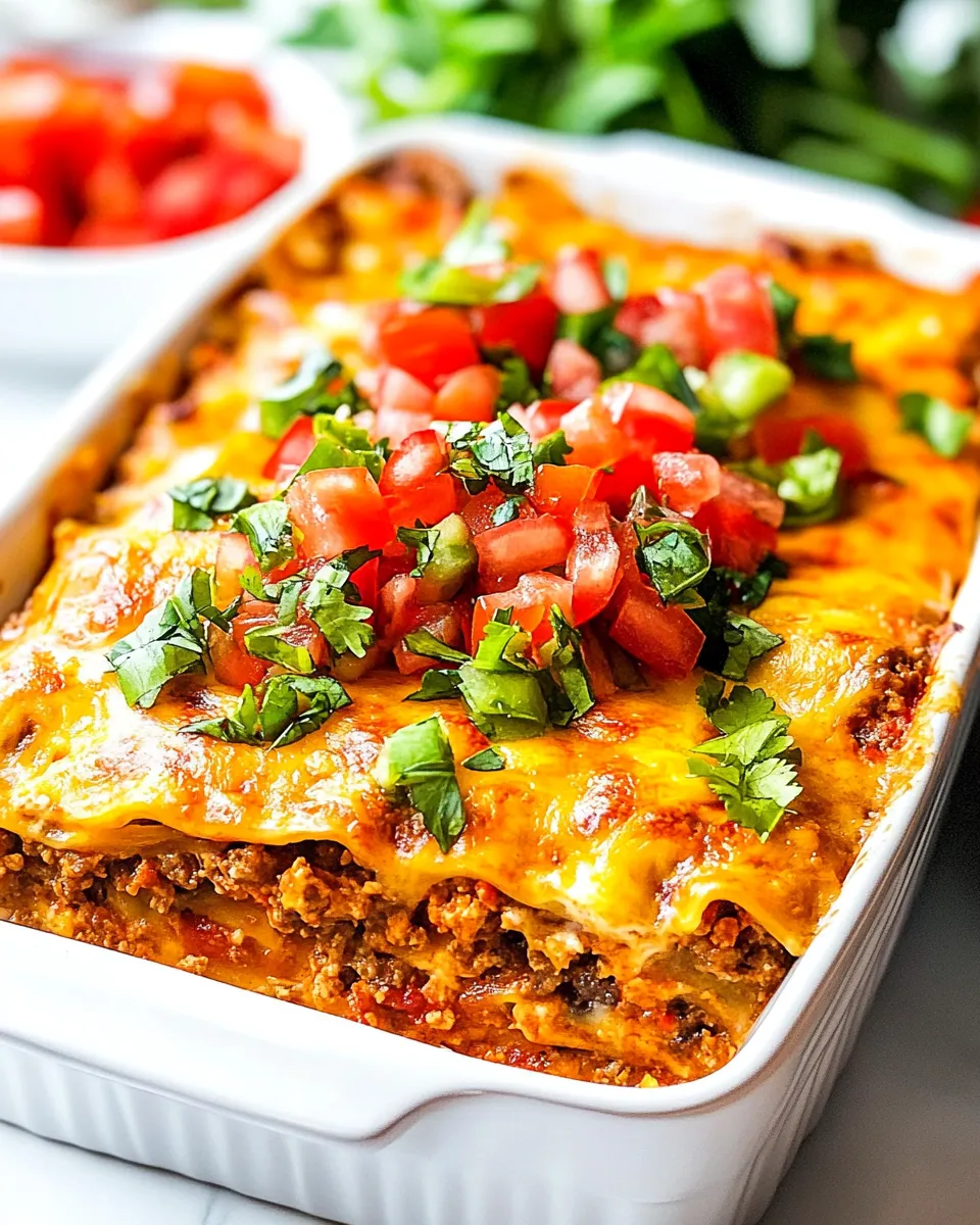 Easy Taco Lasagna recipe photo