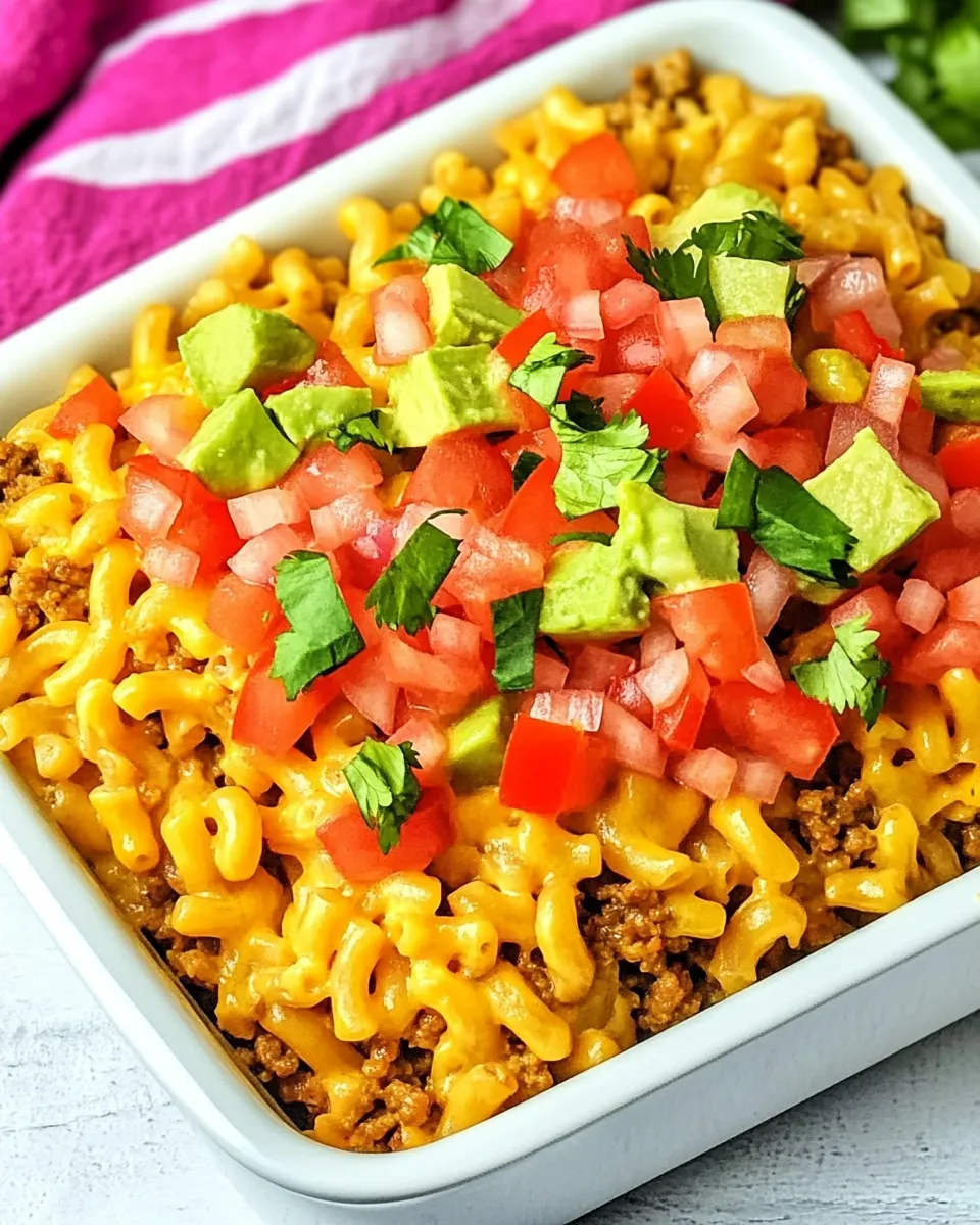 Easy Taco Macaroni and Cheese recipe photo
