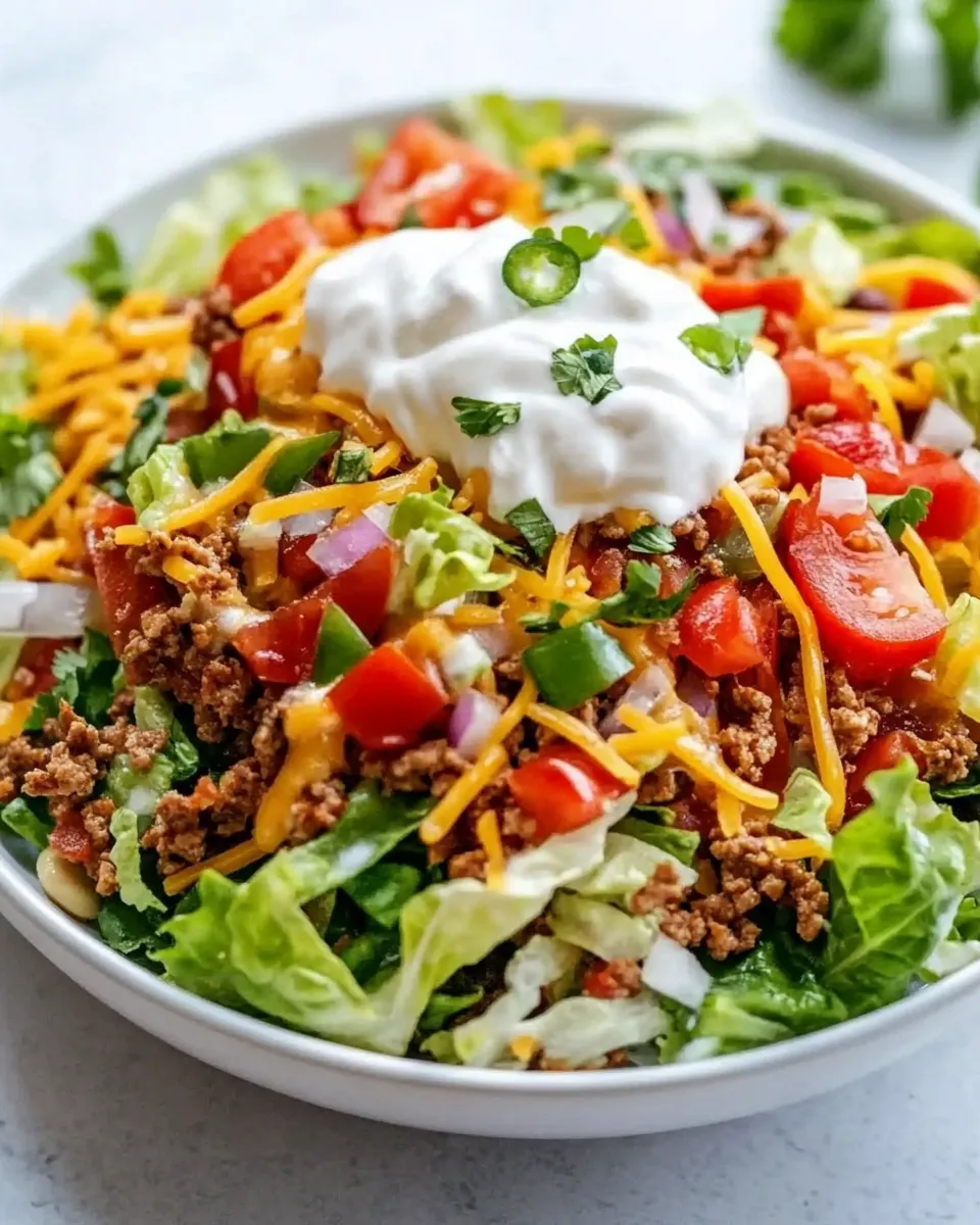 Classic Taco Salad (Perfect for Meal Prep) recipe image