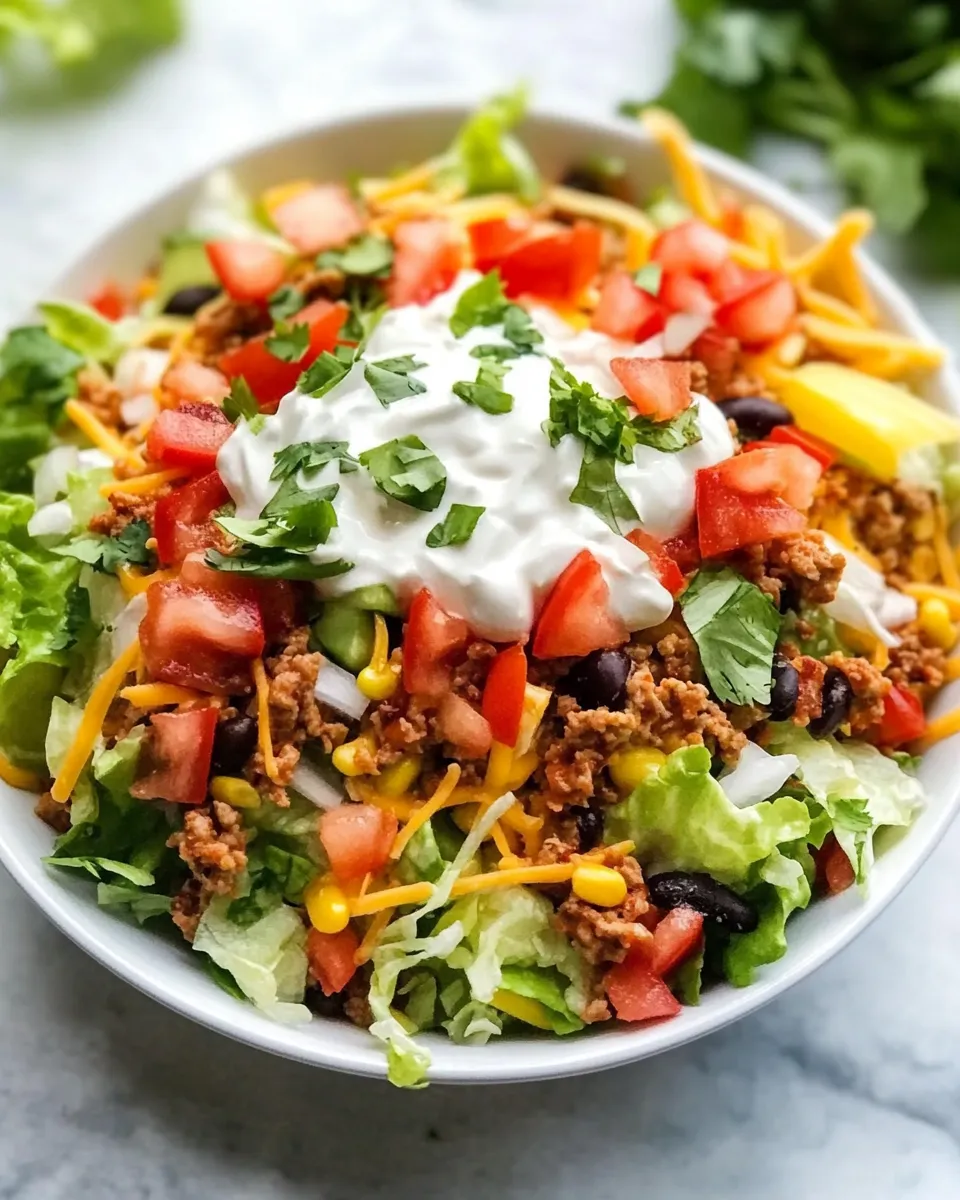 Easy Taco Salad (Perfect for Meal Prep) dish photo