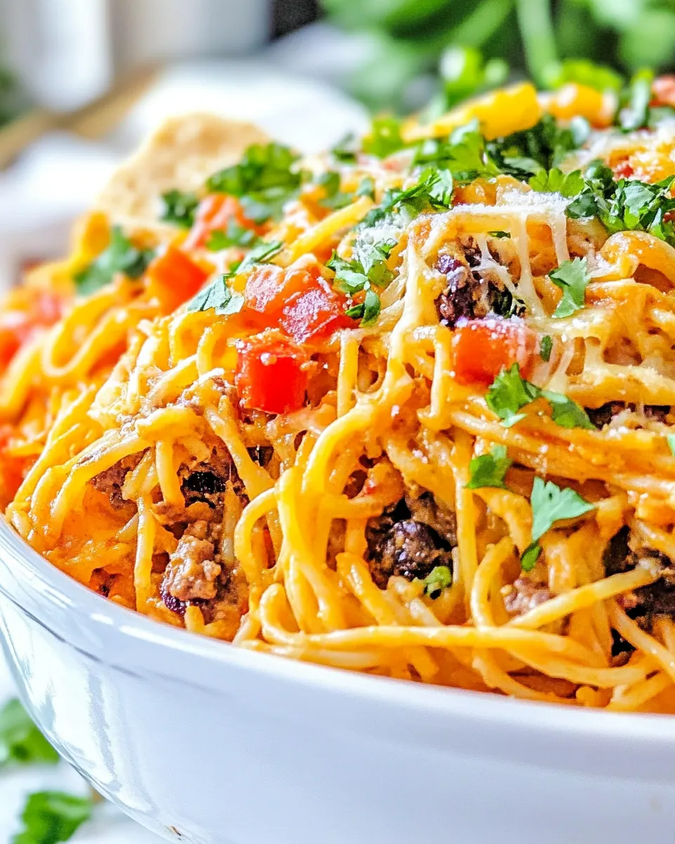Easy Taco Spaghetti recipe photo