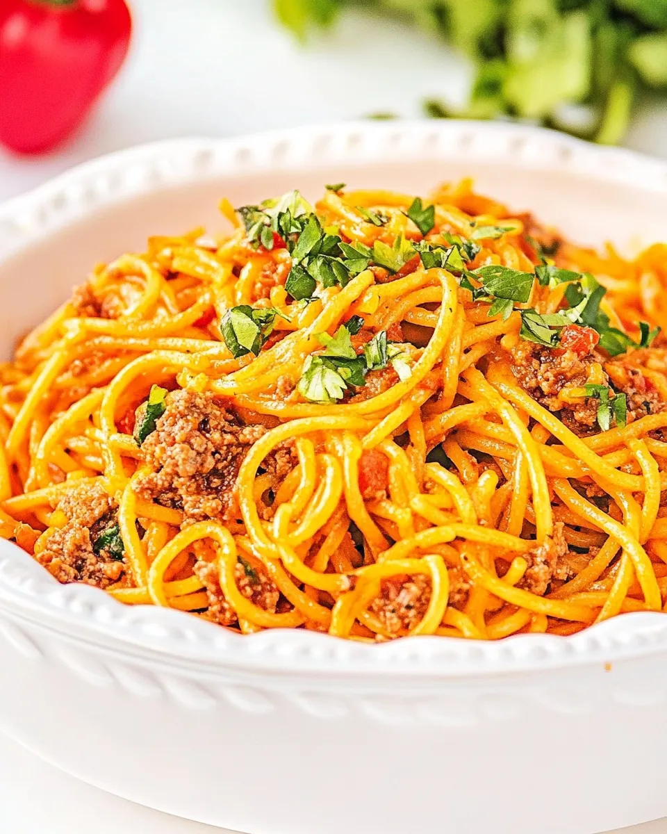 Easy Taco Spaghetti (One Pot) recipe photo
