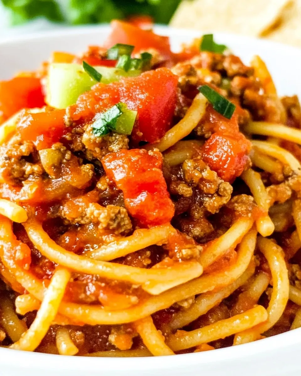 Classic Taco Spaghetti (Vegan!) image