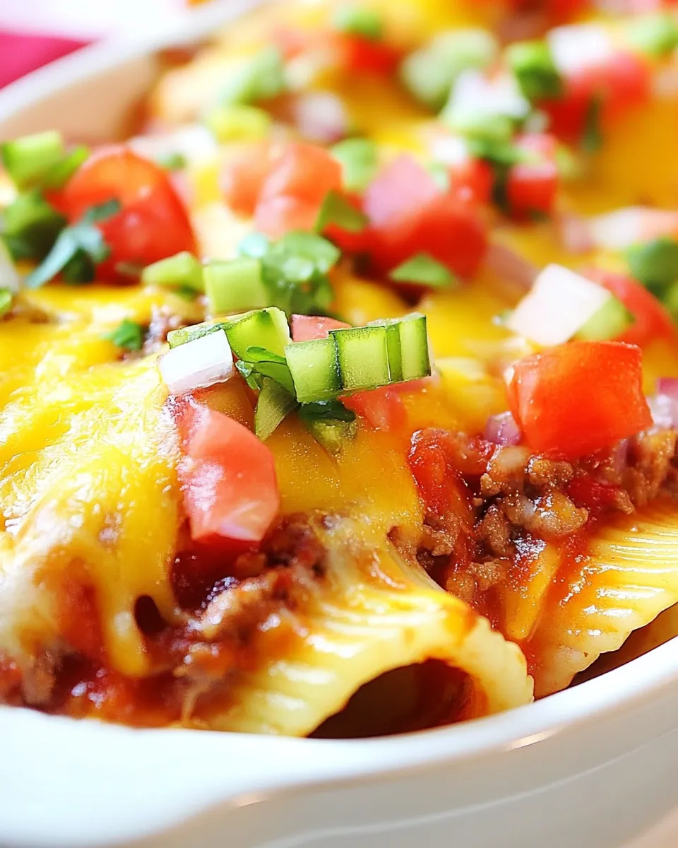 Classic Taco Stuffed Pasta Shells Recipe image