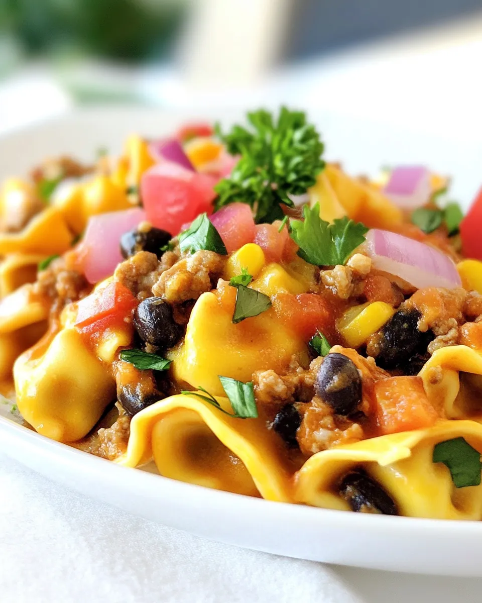 Easy Taco Tortellini picture
