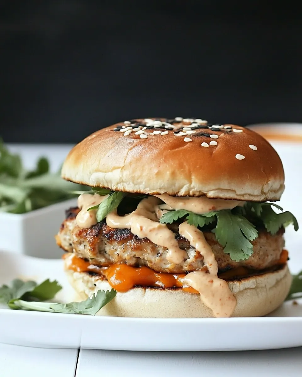 Amazing Thai-Style Turkey Burgers. dish photo