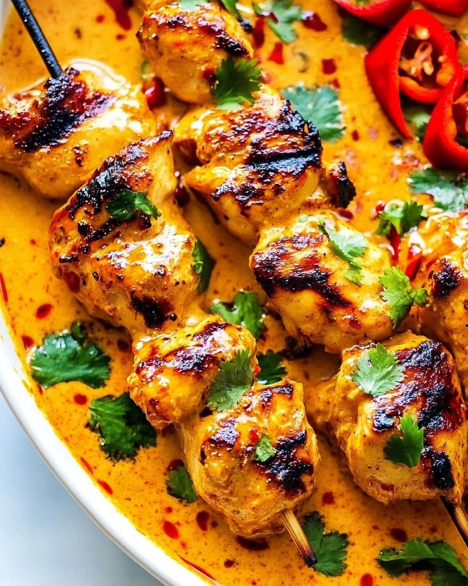 Classic Thai Chicken Satay dish photo
