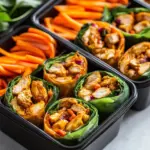 Homemade Thai Chicken Wraps Meal-Prep Bistro Boxes recipe photo