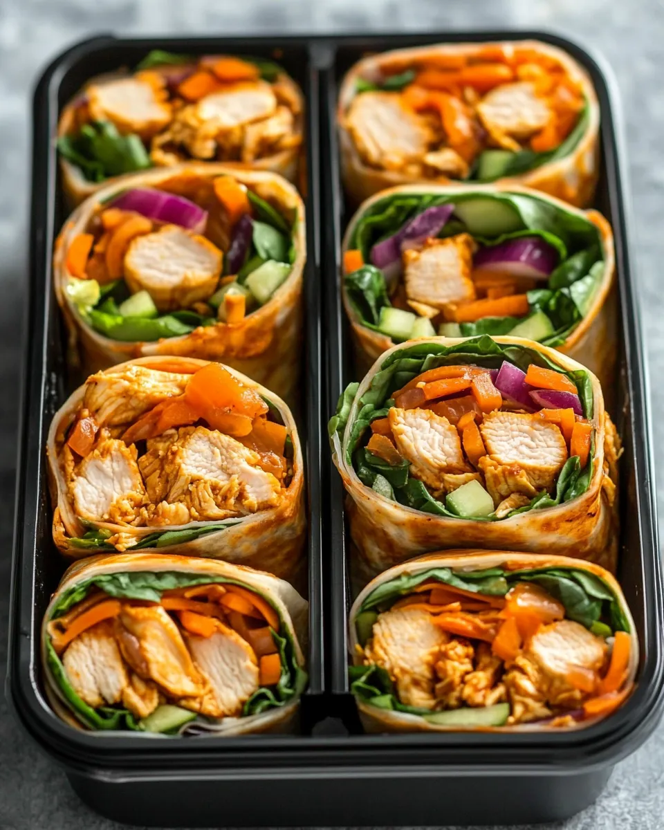 Classic Thai Chicken Wraps Meal-Prep Bistro Boxes dish photo