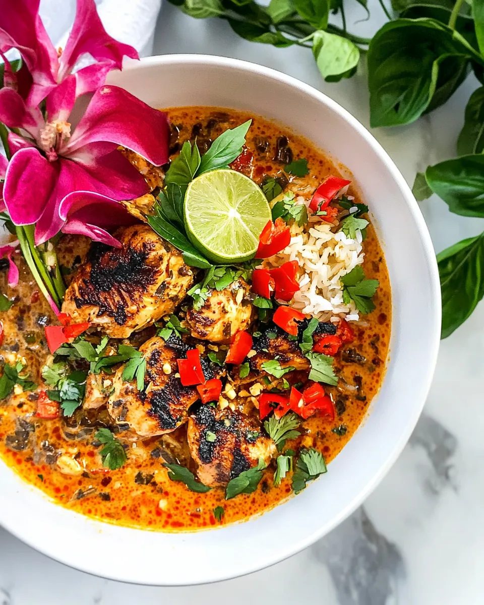 Homemade Thai Coconut Curry Chicken photo
