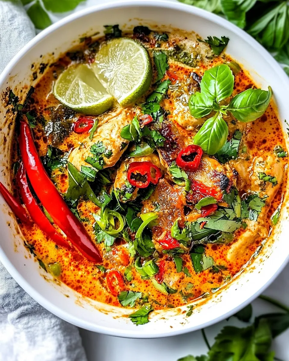 Delicious Thai Coconut Curry Chicken dish photo