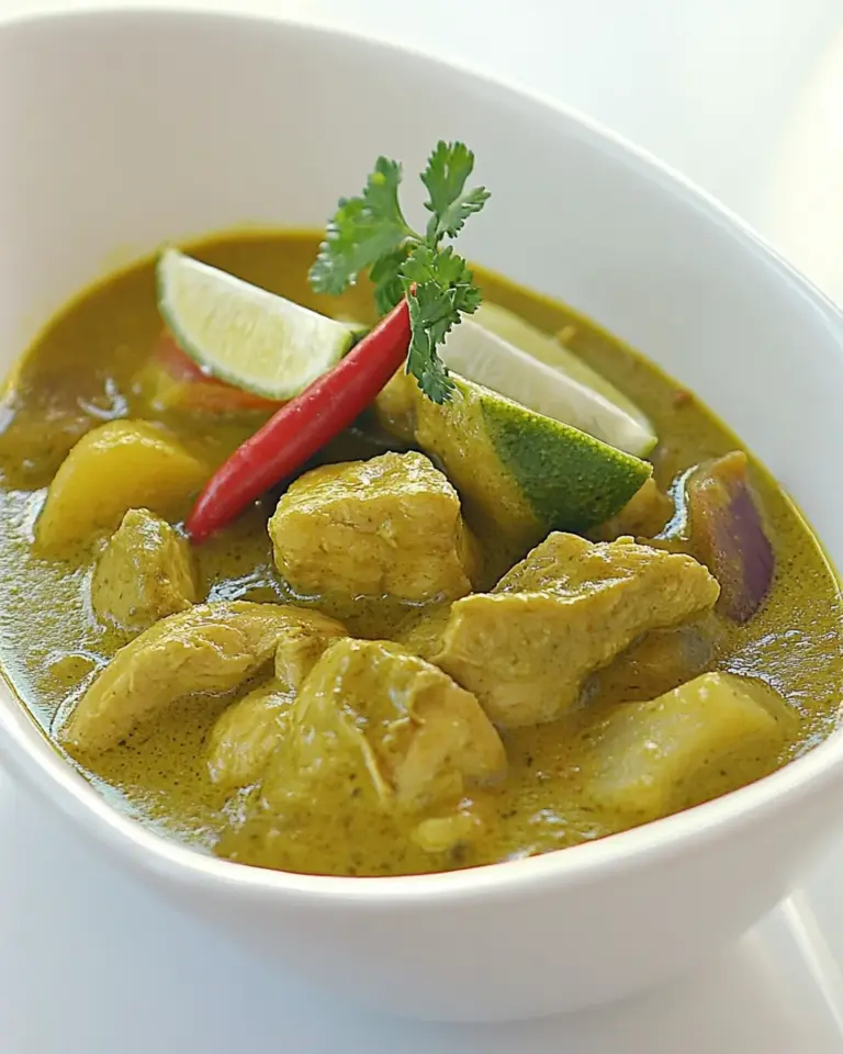 Homemade Thai Green Chicken Curry photo