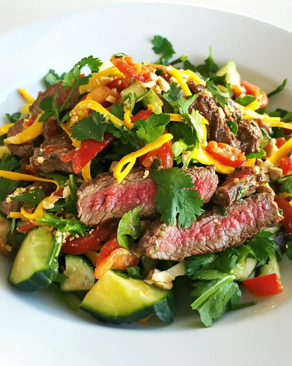 Delicious Thai Steak Salad dish photo