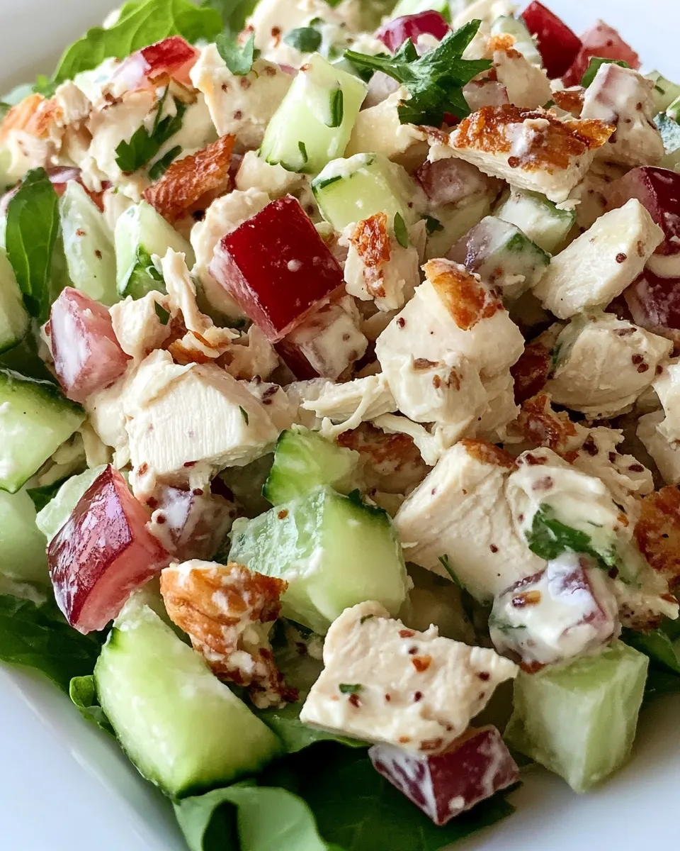 delicious The BEST Chicken Salad plate image