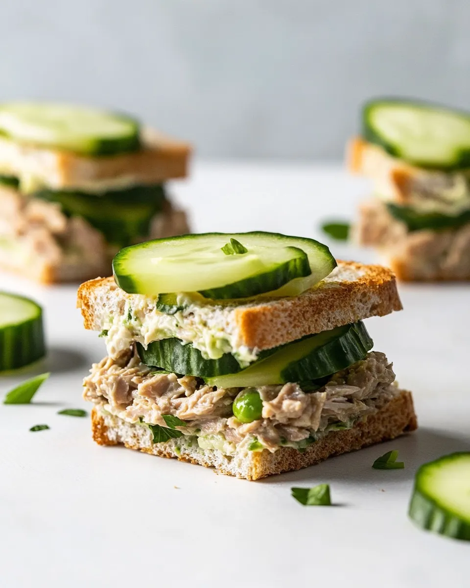 Delicious The Best Cucumber Tuna Sandwich Recipe recipe image