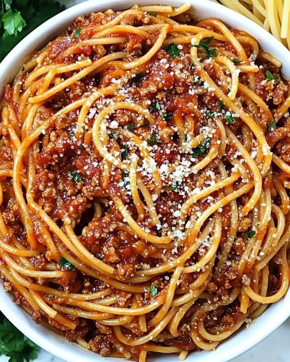 delicious The Best Instant Pot Spaghetti shot