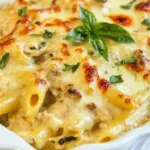 Homemade Three Cheese Chicken Penne Florentine photo