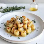 homemade Toasted Gnocchi with Herb Brown Butter. photo