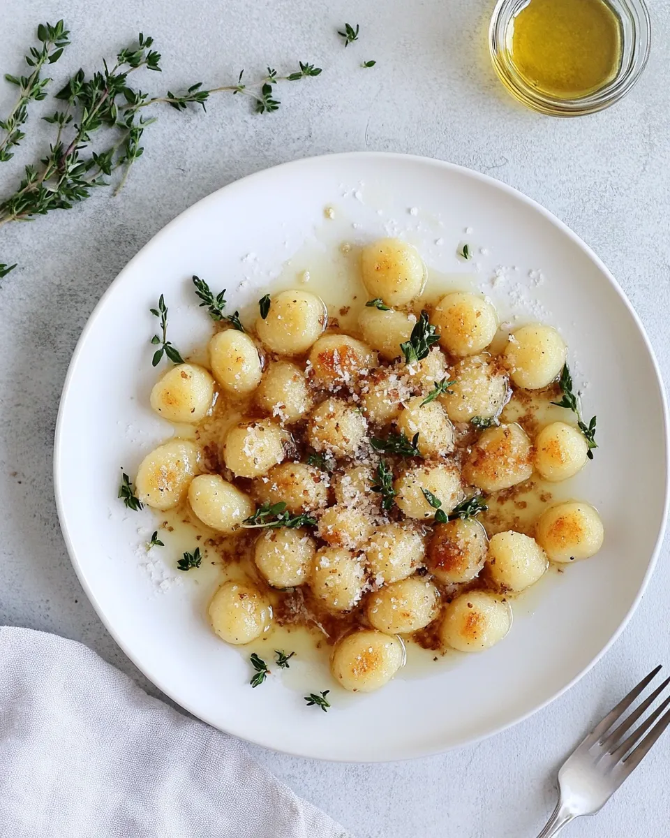 easy Toasted Gnocchi with Herb Brown Butter. picture